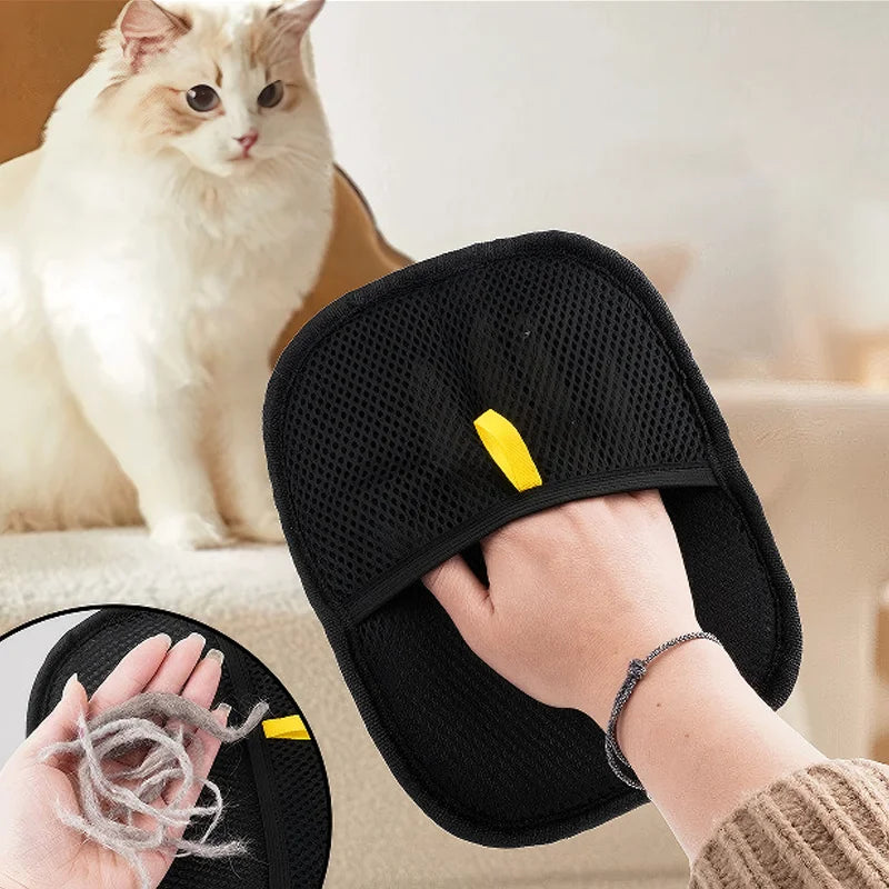 Pet Grooming Gloves Hair Remover Brush Removing Dog Cat Hair from Sofa Carpet Clothes