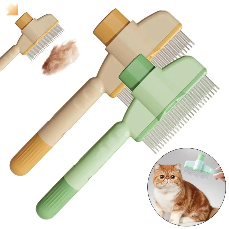 The Purr-fect Pet Hair Remover Kit: The Ultimate Dog & Cat Grooming Brush That Sprays Away Fur and Massages Your Furry Friends!